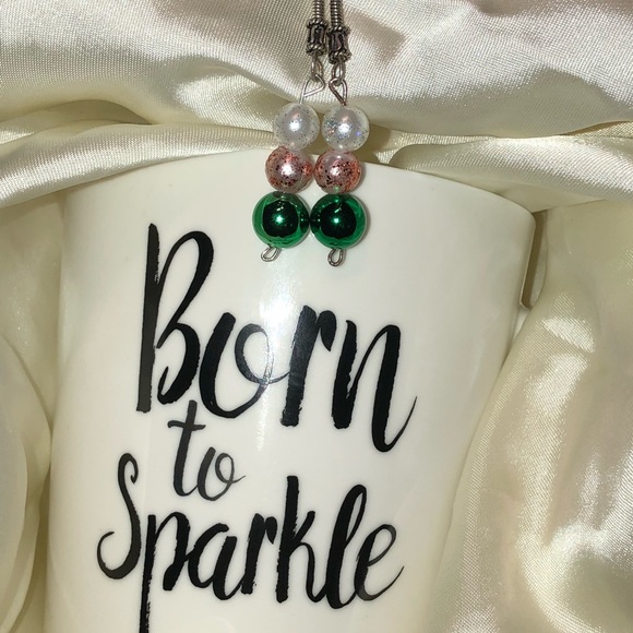 Christmas ornament dangle earrings Fun Festive New - Picture 2 of 8